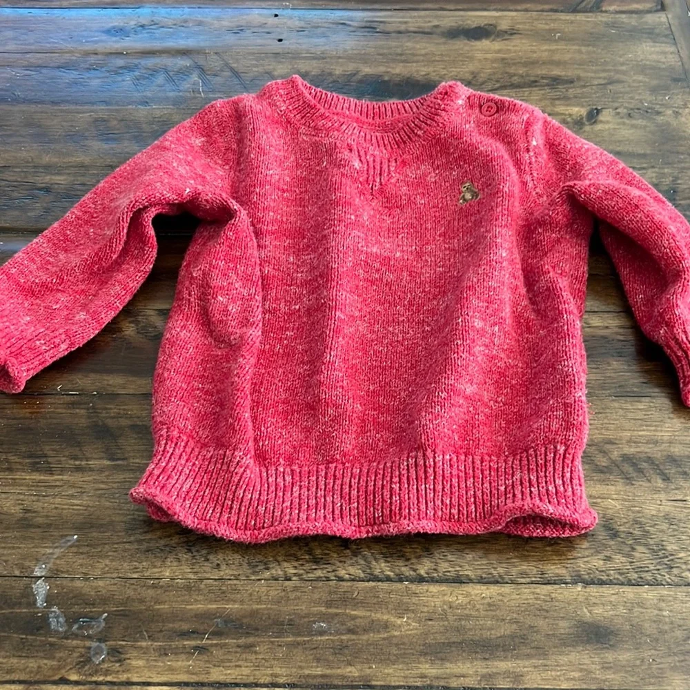 6-12M Red Baby Gap Sweater